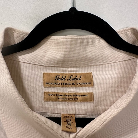 Round tree & Yorke Gold Label Men’s Button Down - Picture 3 of 3